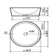Раковина Bathco DUAL Beige 405x160 мм 00307