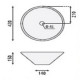 Раковина BhD Cerdena 400x150 мм 7001