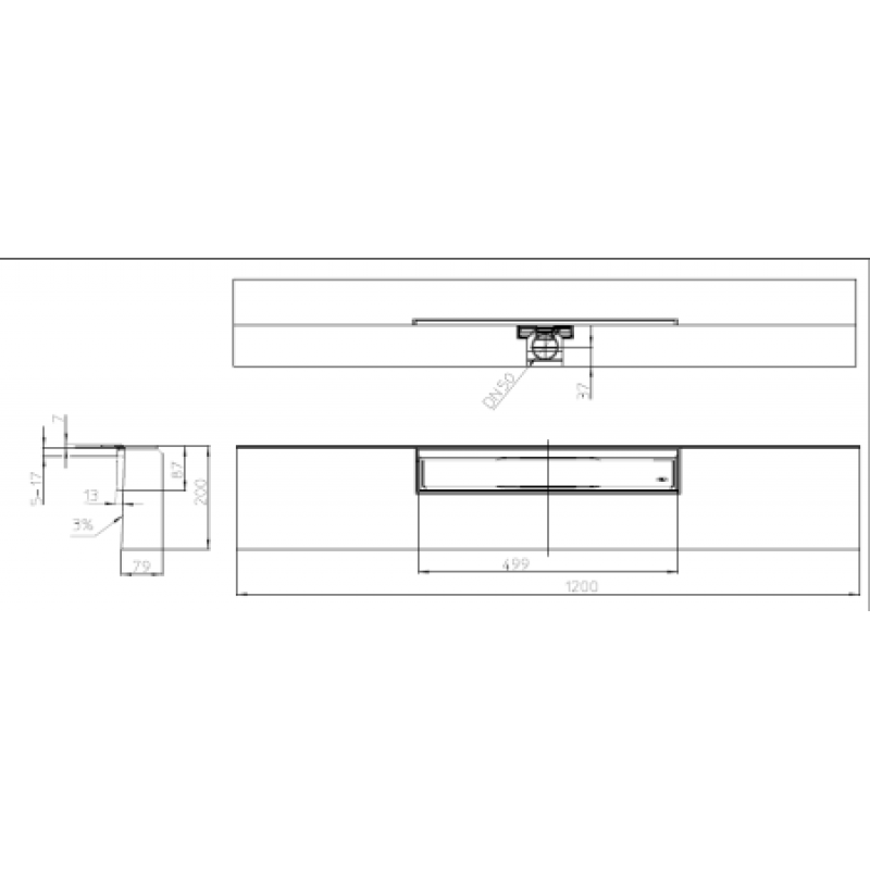 Душевой лоток HL Primus-Line HL531