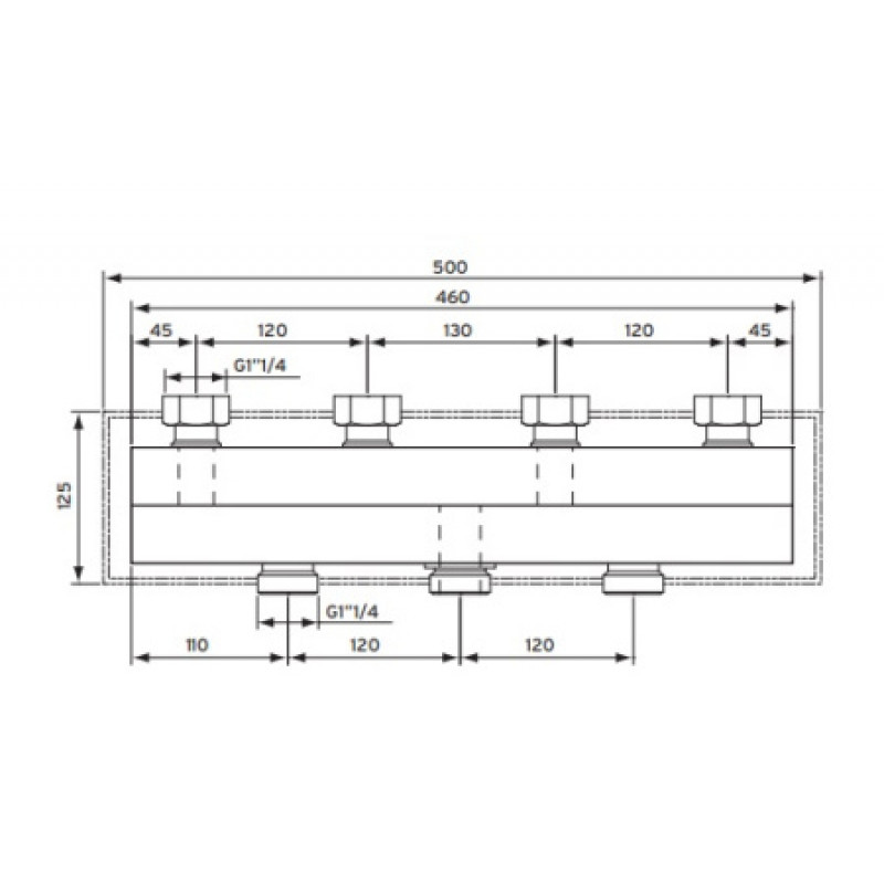 Коллектор Vaillant 2 контура 307556