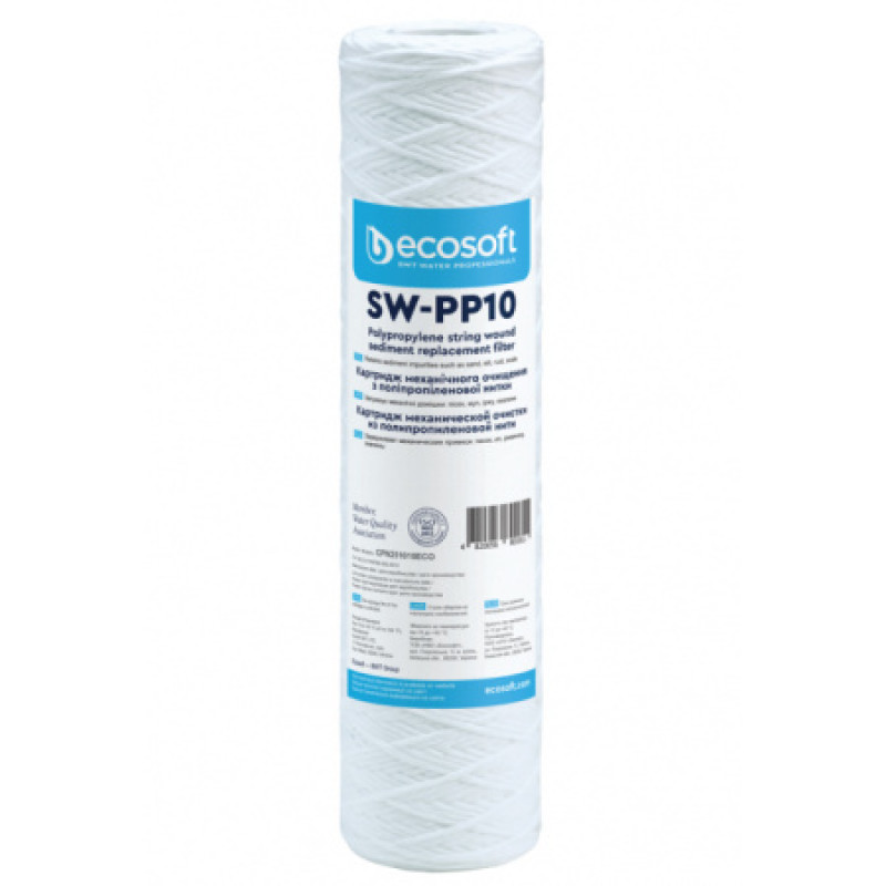 Картридж из полипропиленовой нитки Ecosoft 2.5"х10" 10 мкм CPN251010ECO