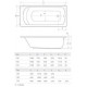 Ванна акриловая Radaway KEA 1500x750 WA1-04-150x075U