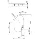 Душовий піддон RADAWAY Patmos E 1000х800х160 4P81155-03R