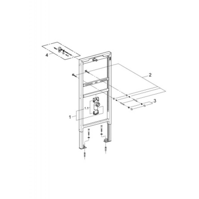 Инсталляция для уринала Grohe Rapid SL 38517001