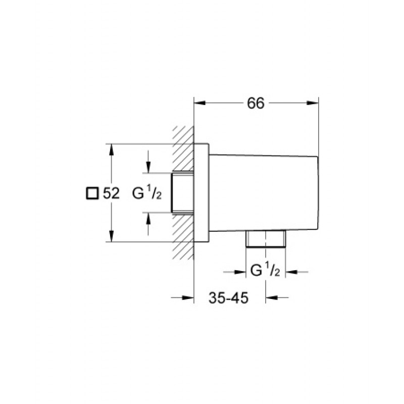 Шланговое подключение Grohe Euphoria Cube 27704000