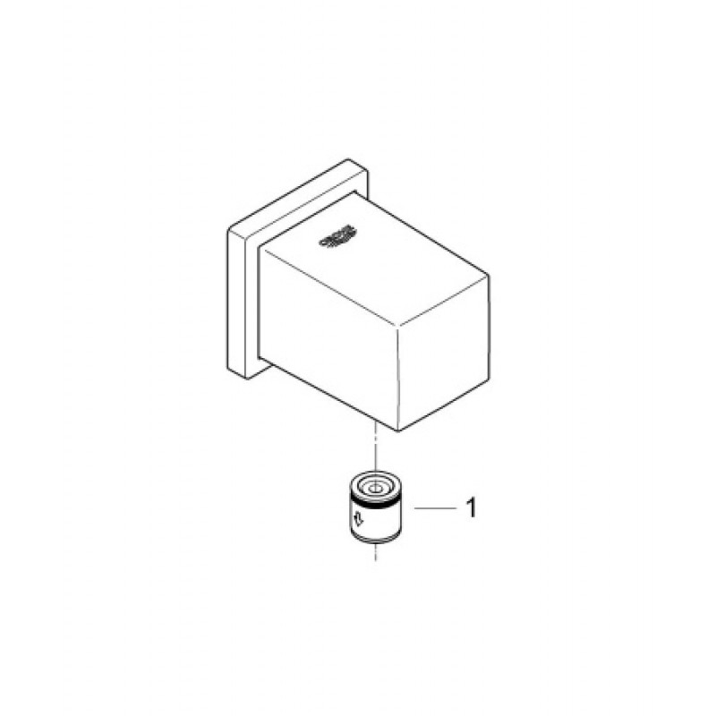 Шланговое подключение Grohe Euphoria Cube 27704000