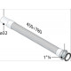 Трубка гофрированная OMP для сифона 1 1/4" х 32 485.903.5