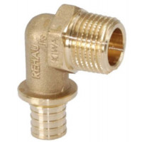 Колено с наружной резьбой Rehau Rautitan RX+ 20-R 2 456348001