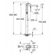 Смеситель для ванны напольный Grohe Eurocube 23672001