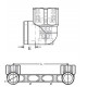 Колено двойное, планка для смесителя PPR ВР, 20x1/2"