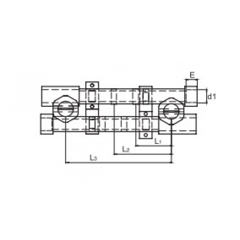 Планка для смесителя проходная, PPR ВР, 20x1/2"