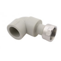 Коліно з накидною гайкою, PPR ВР, 20x1/2"