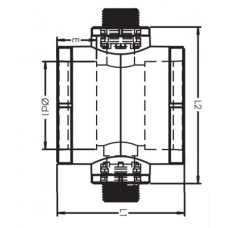Крестовина резьбовая PPR НР, 50x1/2"