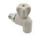 Кран шаровой радиаторный угловой PPR, 25х1/2"