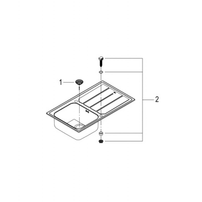 Кухонная мойка Grohe K 500  31571SD0