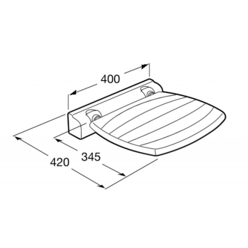 Сидение металлическое в душевую ROCA Access Comfort A816912009