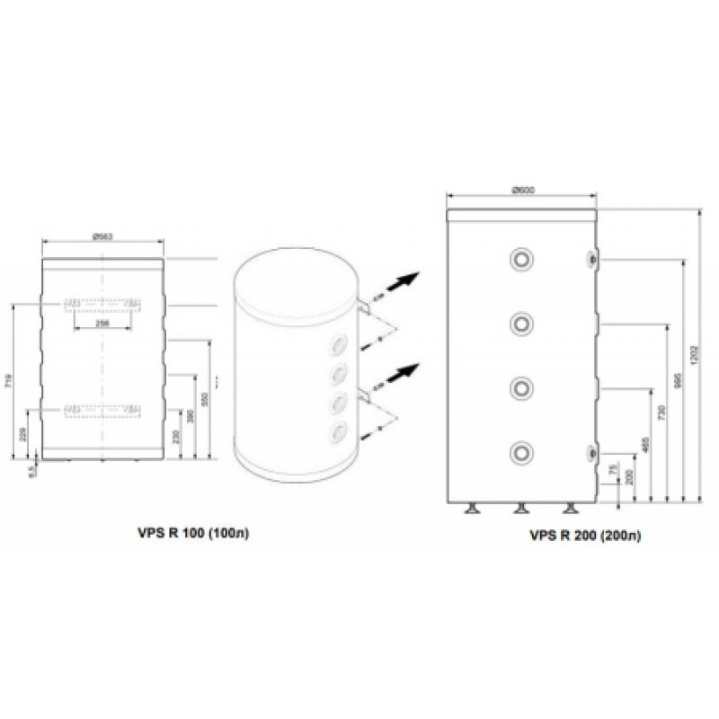 Бойлер косвенного нагрева Vaillant VPS R 200 0010021457