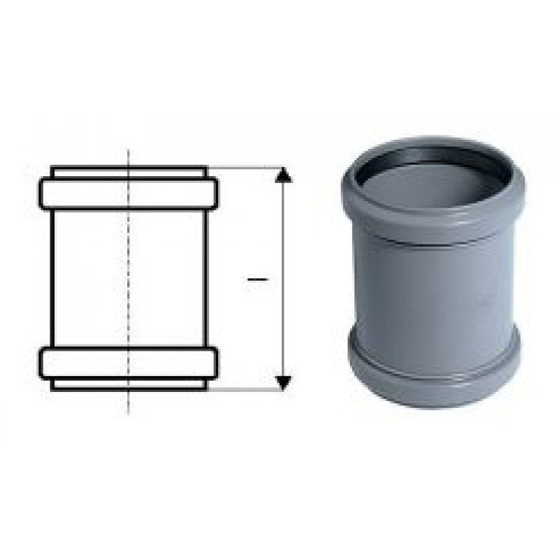 Муфта надвижная (ремонтная) Ostendorf d=40мм 171500-05