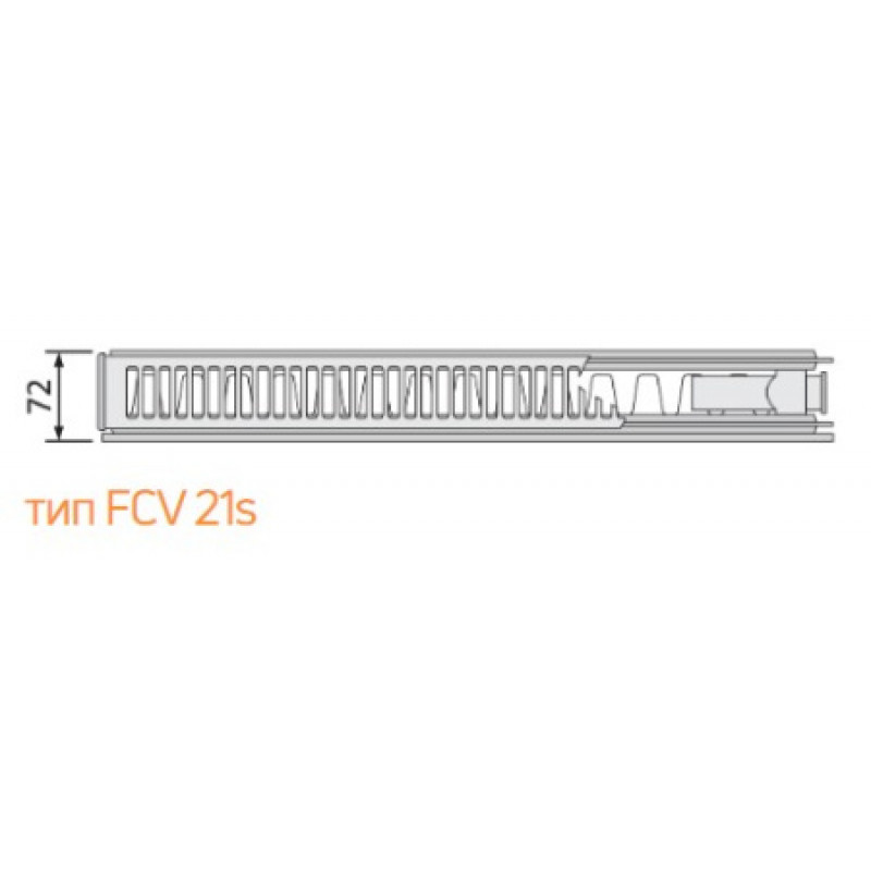 Стальной радиатор Purmo Plan Ventil Compact 21 тип 600х900 мм