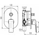 Смеситель скрытого монтажа Valvex AURORA 2445170