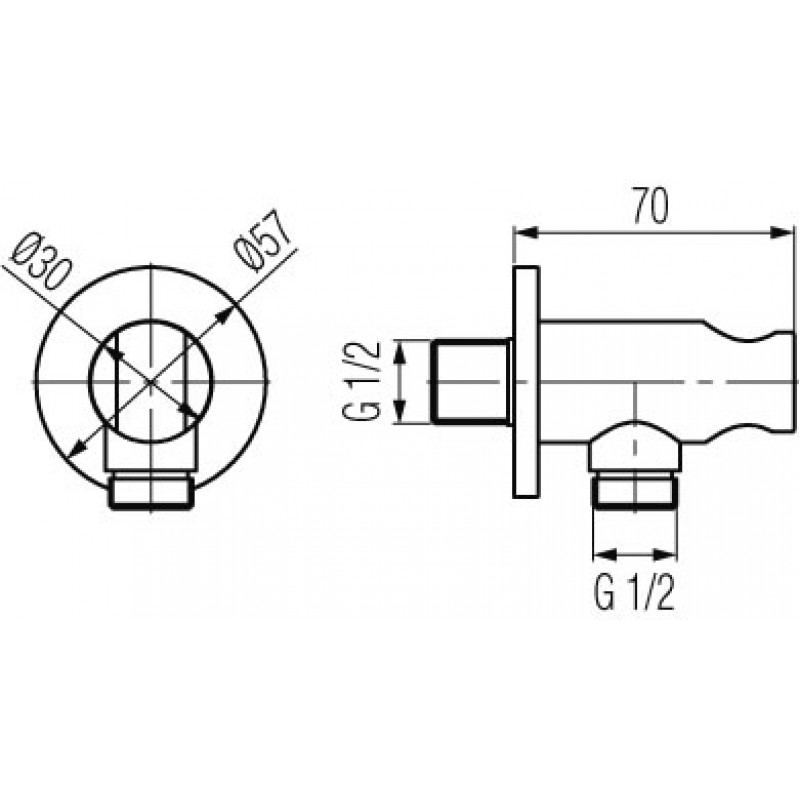 Шланговое подключение VALVEX ROUND PLUS 2448310