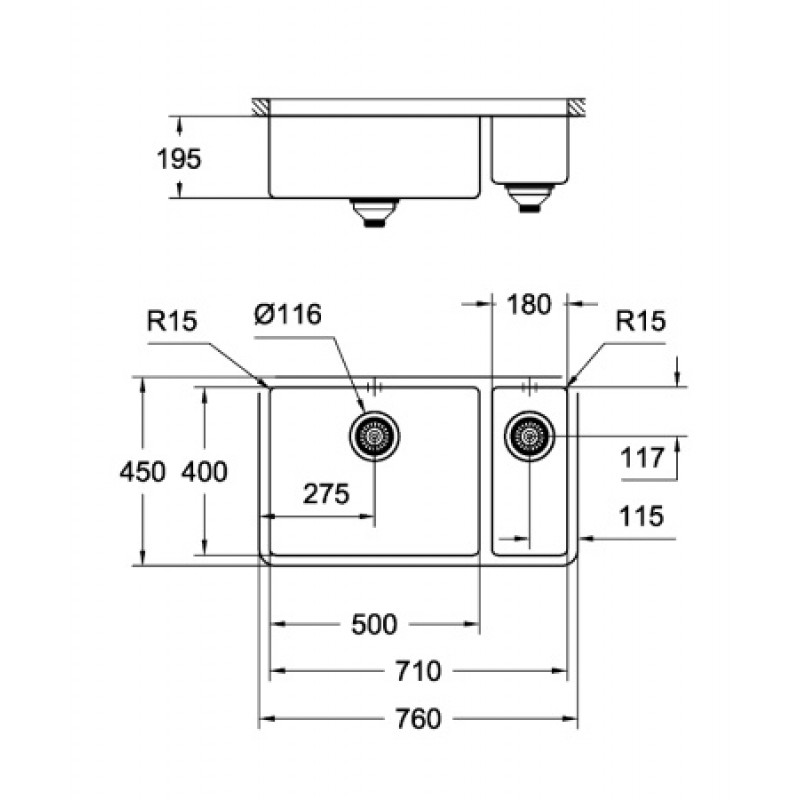 Кухонная мойка Grohe K 700 31575SD0