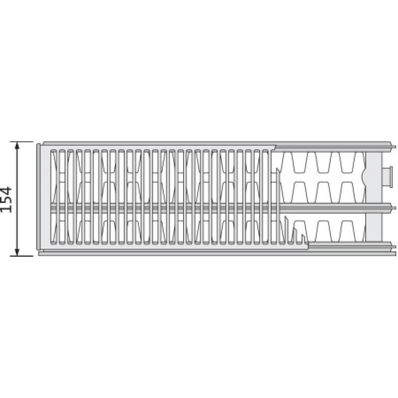 Сталевий радіатор Purmo Plan Compact 33 тип 900х700 мм