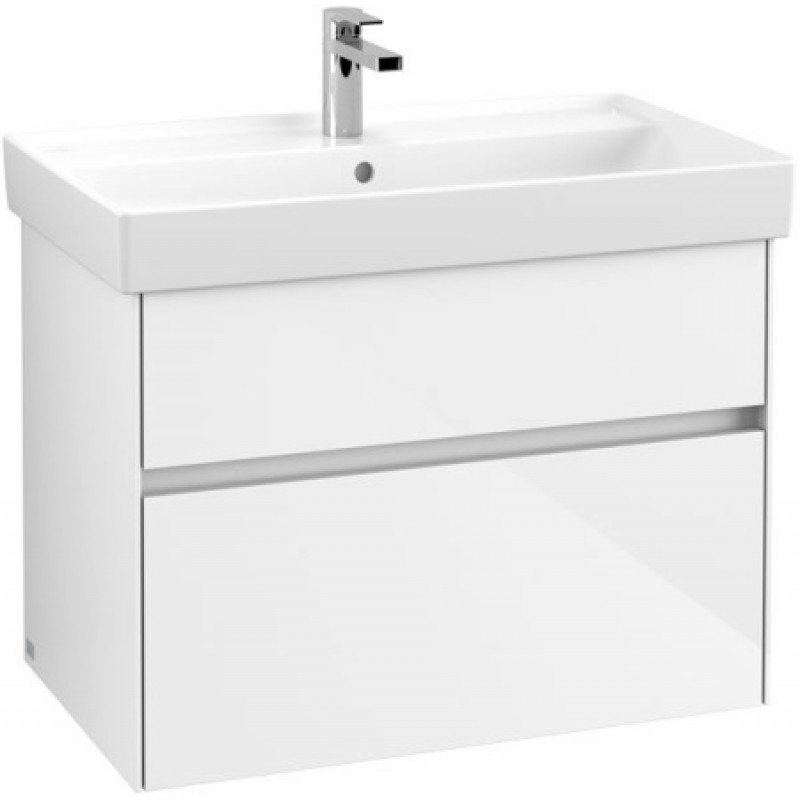 Тумба под умывальник 4A338001 800 мм Villeroy & Boch Collaro белый глянец C01000DH