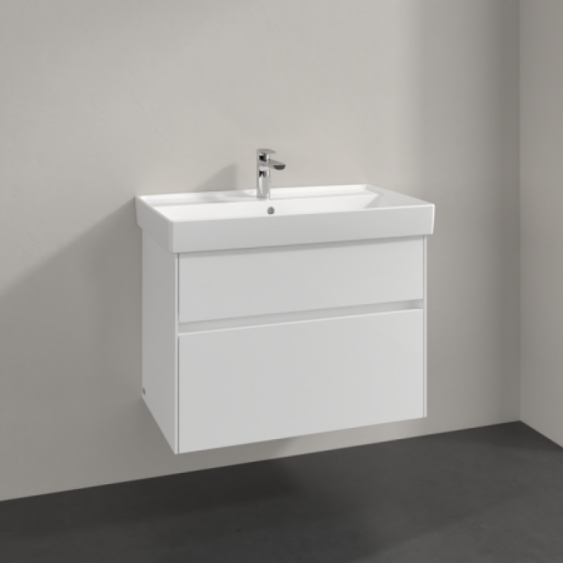 Тумба под умывальник 4A338001 800 мм Villeroy & Boch Collaro белый глянец C01000DH