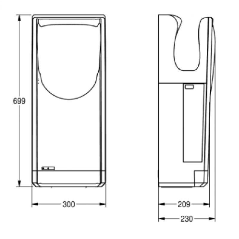 Сушилка для рук Franke Hands-in DRYX500N