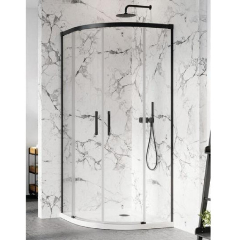 Душевая кабина Radaway симетричная Idea Black PDD боковые стенки 90Lx90R висота 2005 мм 387140-54-01