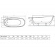 Ванна акрилова RADAWAY Sapientza 175×78×60/71