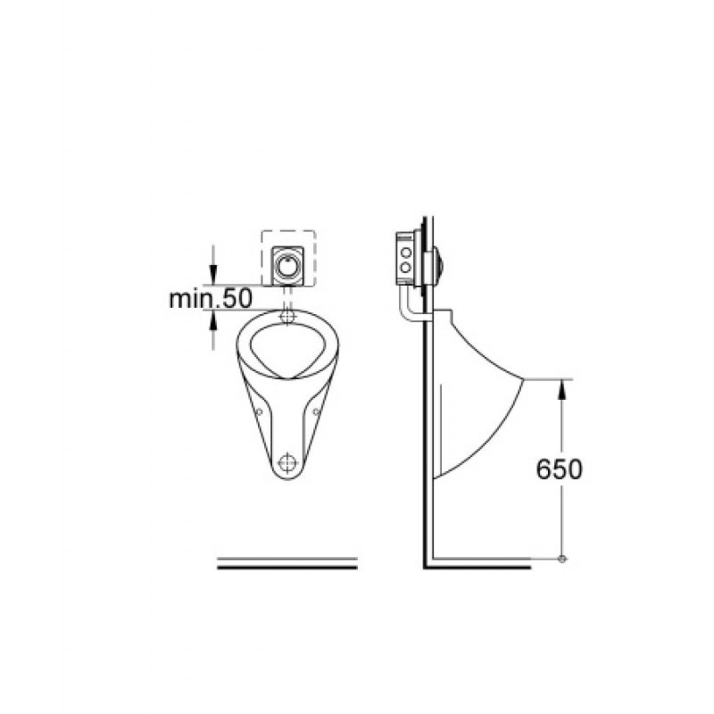 Клавіша змиву для уриналу Grohe Surf альпійський білий 38808SH0