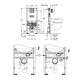 Инсталляция для унитаза 3 в 1 Grohe Rapid SLX с кнопкой Skate  Cosmopolitan S 39603000