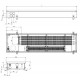 Внутрипольный конвектор CARRERA 4SV2 (Inox) 280/2250/110