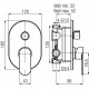 Смеситель скрытого монтажа Valvex TUBE 2408640