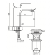 Змішувач для раковини Valvex LOFT BLACK 2455900