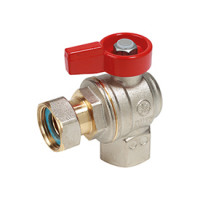 Кран шаровый Giacomini угловой 3/4" для котлов и счетчиков R780PX014