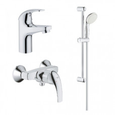 Набор смесителей для душа 3 в 1 Grohe Bau Curve 122216S