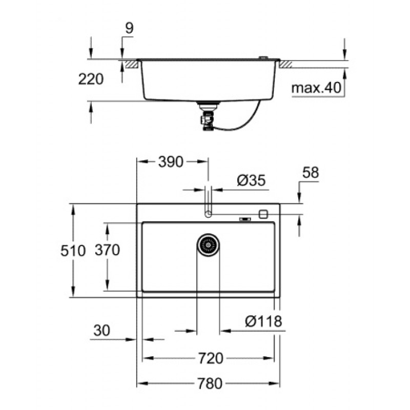 Кухонная мойка Grohe K 700 31652AP0