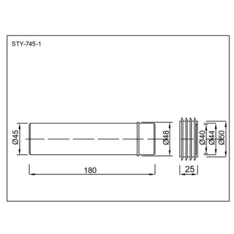 Патрубок для унитаза Styron STY-745-1