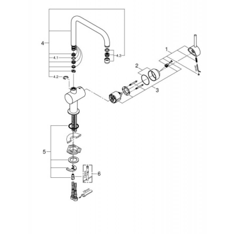 Смеситель для кухни Grohe Minta 32488000