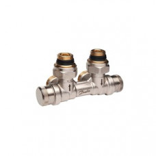 Узел нижнего подключения DANFOSS RLV-KDV угловой для підключення зліва G 1/2 x G3/4 A 013G7872
