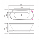 Ванна акриловая Balteco Modul 180x80x68 1808068Modul