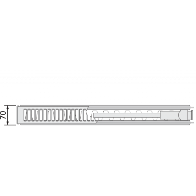 Стальной радиатор Purmo Ventil Compact M 21 тип 900х800 мм