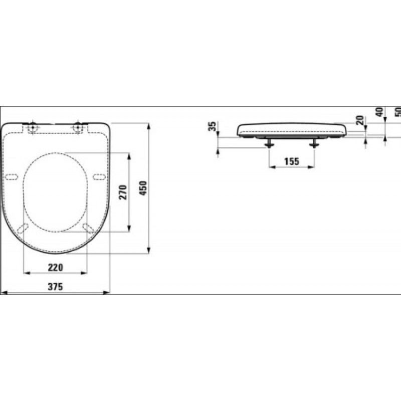 Крышка для унитаза Laufen Pro New H8939590000001