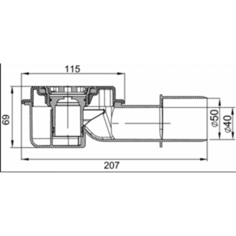 Нижня частина трапу ACO ShowerDrain M 9010.81.21