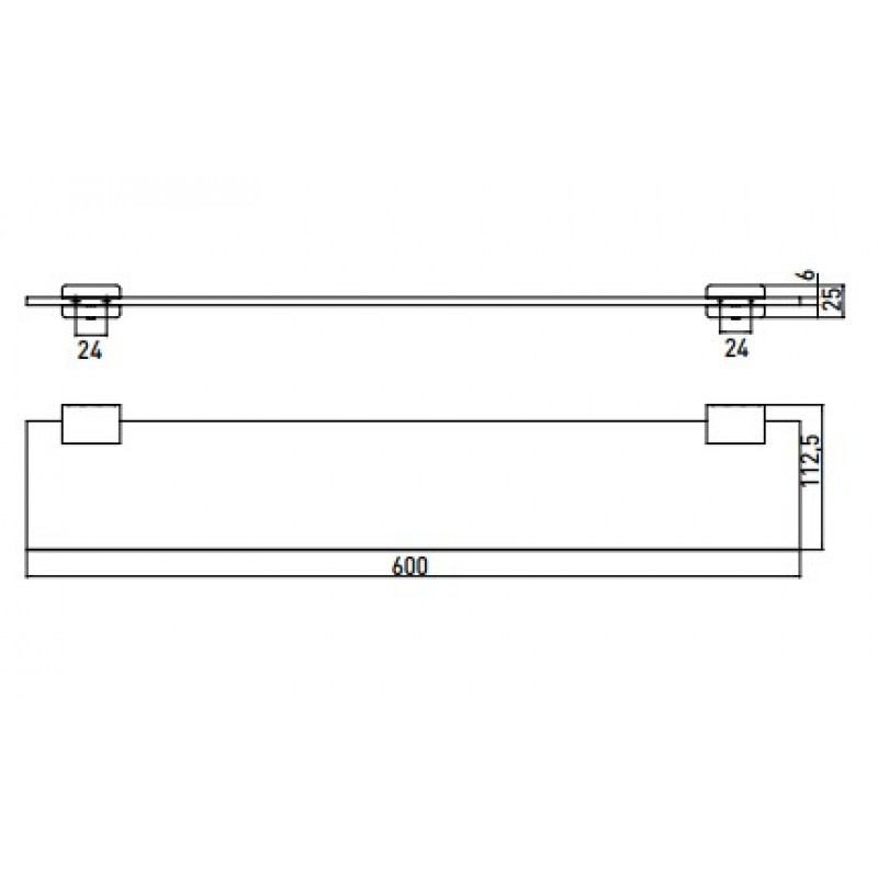 Полка для ванны EMCO Loft 051000160