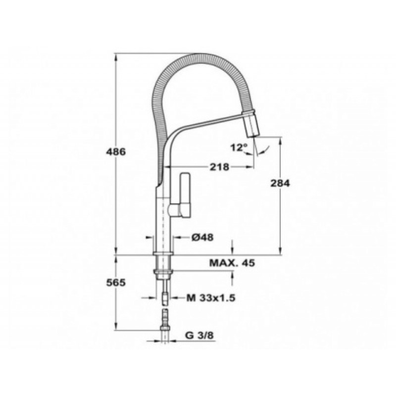 Смеситель для кухни Teka FO 997 62997020FN