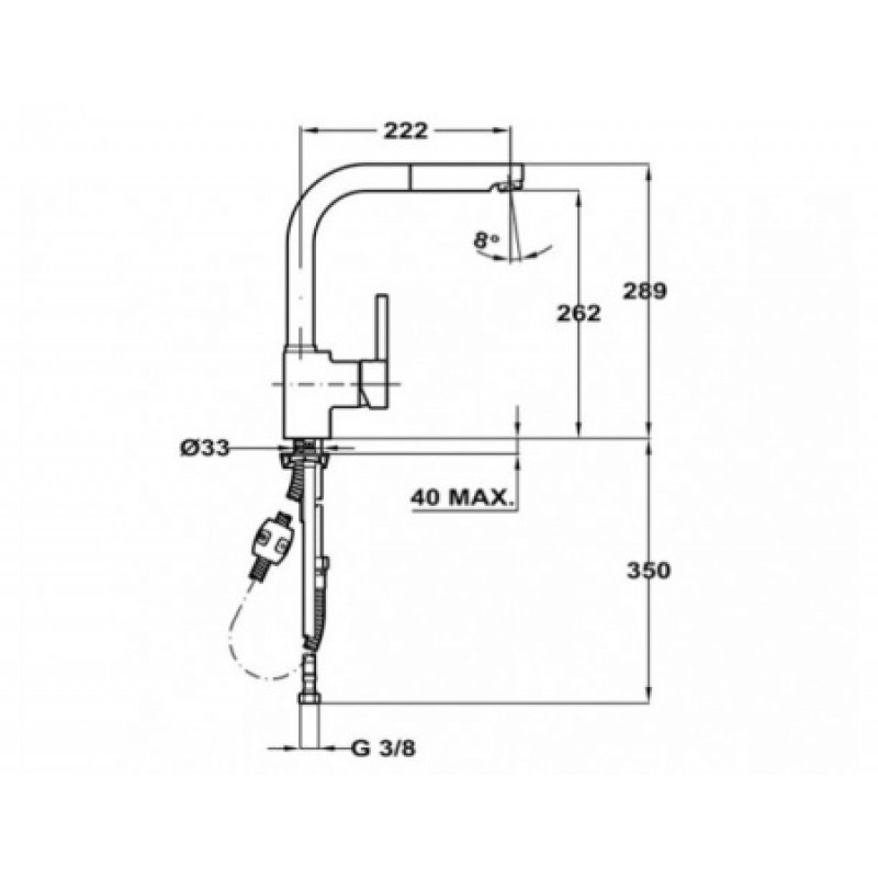 Смеситель для кухни Teka ARK 938 23938120W